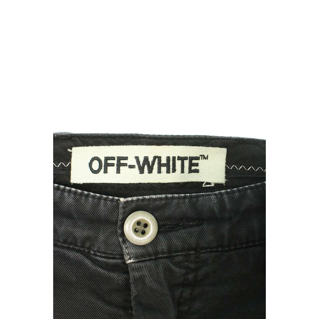 OFF-WHITE(オフホワイト)のオフホワイト ダメージ加工ロングパンツ メンズ 32インチ メンズのパンツ(その他)の商品写真