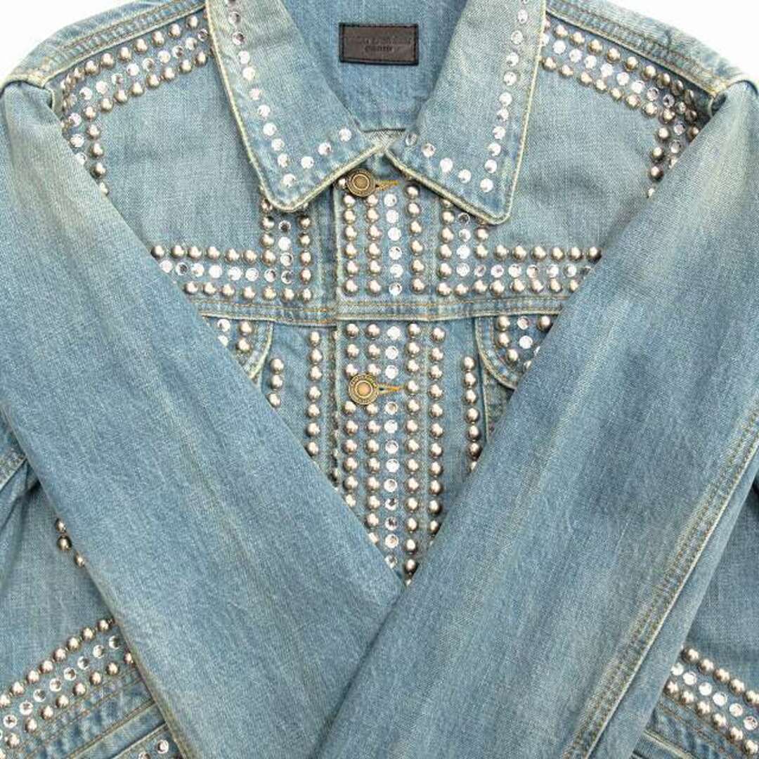 16ss サンローラン エディ期 クリスタル スタッズ デニム ジャケット