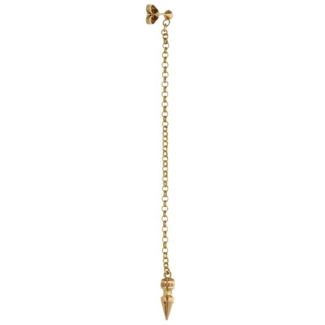 Chrome Hearts(クロムハーツ)のクロムハーツ  22K CHAIN SPIKE DROP チェーンドロップスパイクピアス メンズ メンズのアクセサリー(ピアス(片耳用))の商品写真