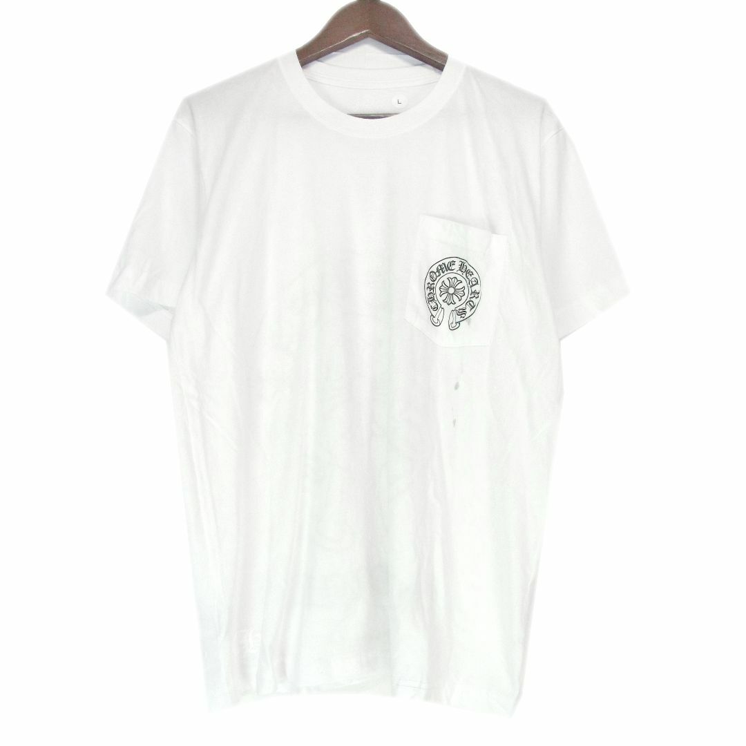 クロムハーツ CHROME HEARTS ビッグT オーバーサイズ ポケットTシャツ CHプラス クロス OVER SIZE S/S BIG TEE 半袖 白 希少 XXL【A2】