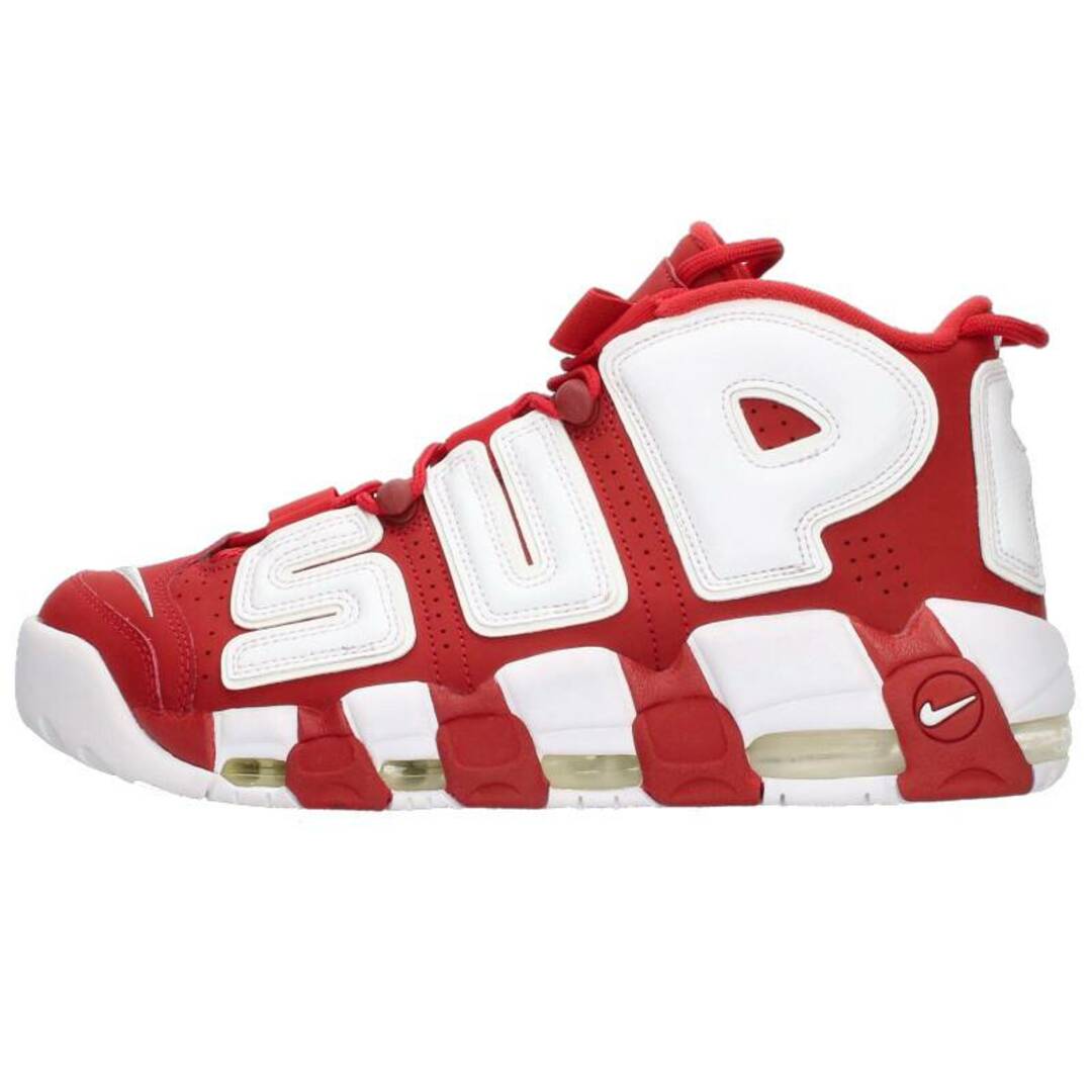 ナイキ ×シュプリーム SUPREME  AIR MORE UPTEMPO 902290-600 エアモアアップテンポスニーカー  メンズ 28cm