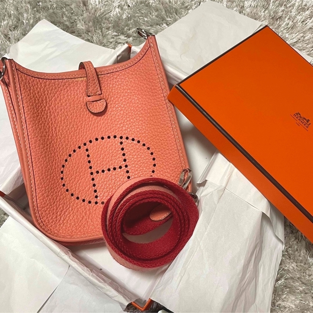 【HERMES】 エブリンtpm☆エルメスオレンジ☆美品