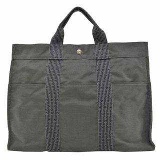 エルメス(Hermes)のエルメス HERMES ハンドバッグ エールラインMM/ナイロンキャンバス グレー ユニセックス 送料無料【中古】 r8826a(ハンドバッグ)