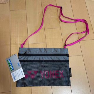 ヨネックス(YONEX)のヨネックス⭐︎サコッシュ⭐︎グレーとピンク(ショルダーバッグ)