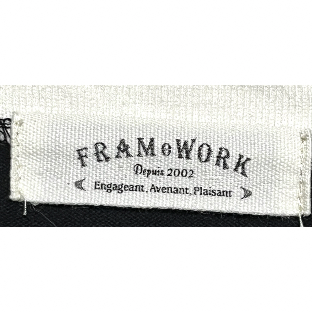 FRAMeWORK(フレームワーク)の匿名発送　美品　FRAMeWORK フレームワーク　ボーダーカットソー　フリー レディースのトップス(カットソー(半袖/袖なし))の商品写真