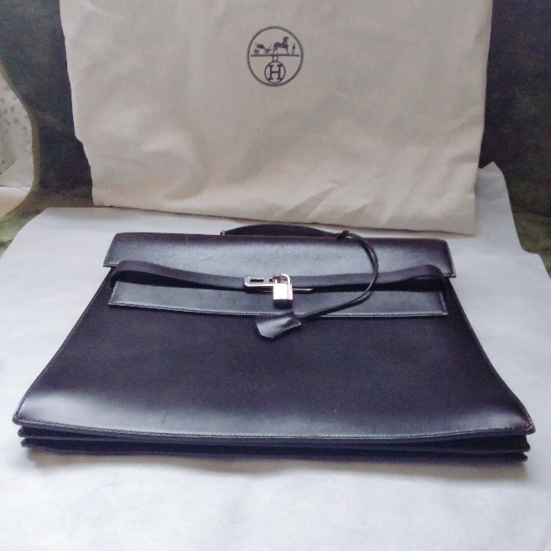 エルメス ケリーデペッシュ38 シルバー金具 黒 ビジネスバッグ エルメス ケリーデペッシュ38 シルバー金具 黒 ビジネスバッグ