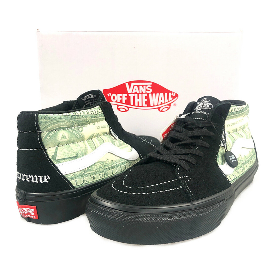 SUPREME シュプリーム × VANS バンズ 23SS Dollar Skate Grosso Mid  シューズ スニーカー ピンク サイズUS9=27cm 正規品 / 31065