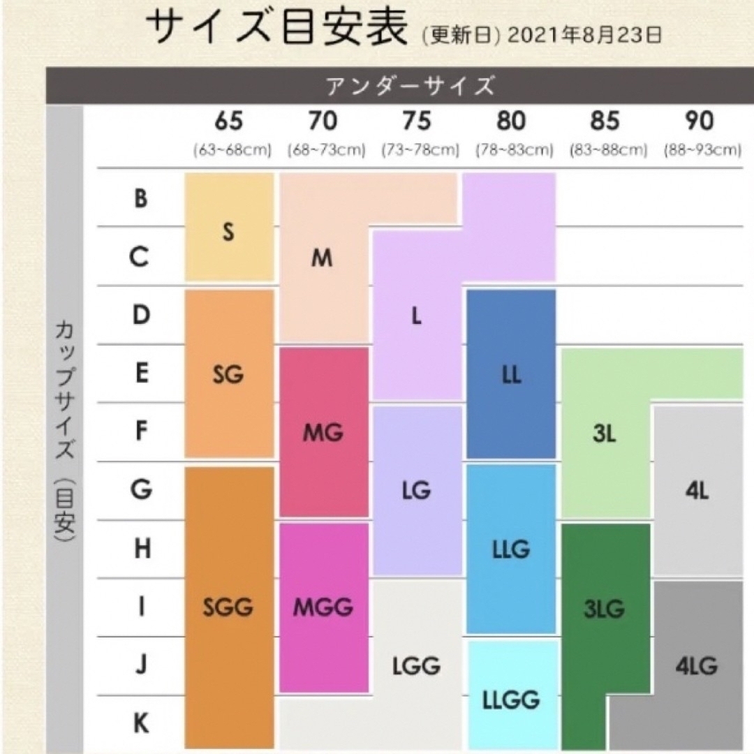 HEAVEN Japan(ヘヴンジャパン)のHEAVENJapan★ ナイトブラ★夜寄るブラコットン MGG レディースの下着/アンダーウェア(ブラ)の商品写真