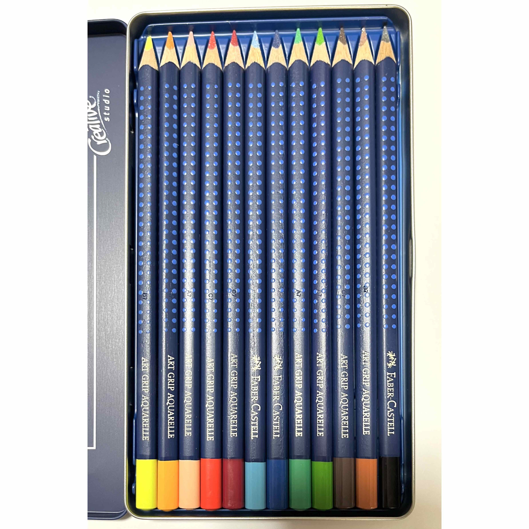 FABER-CASTELL(ファーバーカステル)のFaber-Castell水彩色鉛筆12色, 筆, スケッチブック2種 セット エンタメ/ホビーのアート用品(色鉛筆)の商品写真