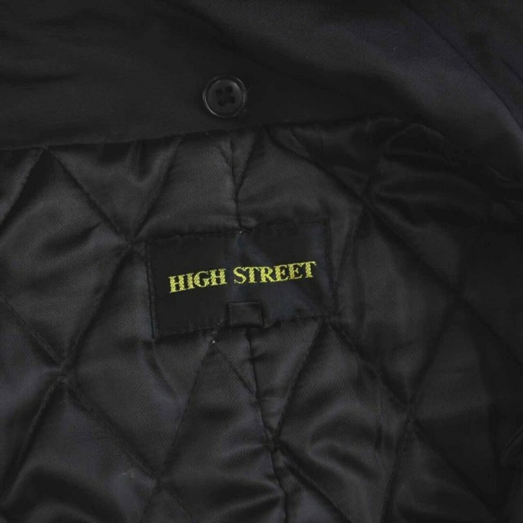 HIGH STREET 中綿ジャケット コート フード付き ジップアップ M 黒 4