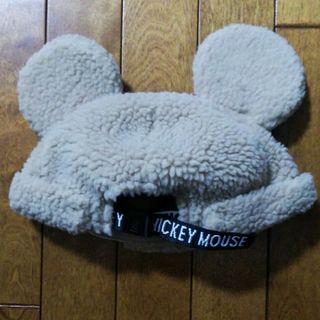 Disney - ディズニー ミッキー ボア キャップ 帽子 もこもこ ファン Disney - ディズニー ミッキー ボア キャップ 帽子 もこもこ ファン