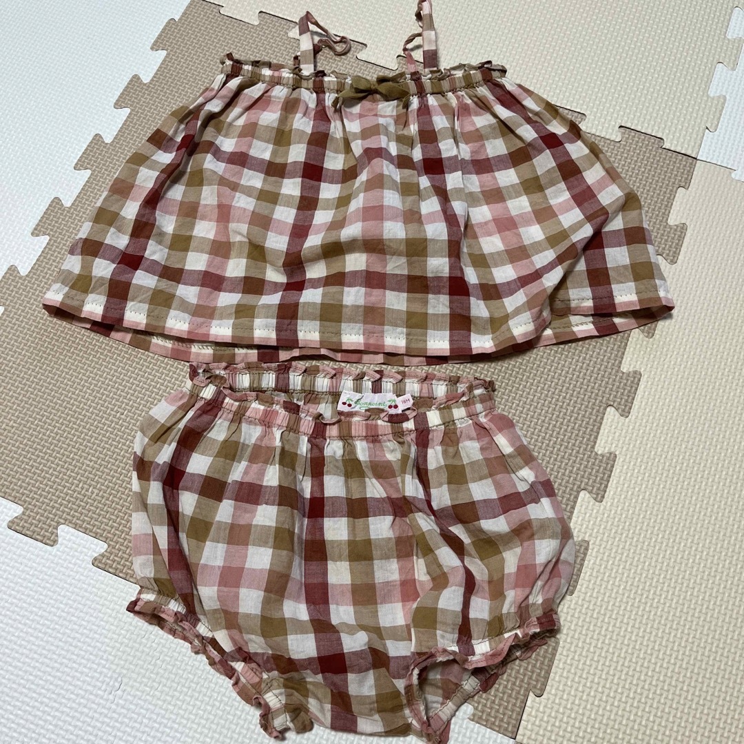 Bonpoint(ボンポワン)のボンポワン　チェック柄 キッズ/ベビー/マタニティのキッズ服女の子用(90cm~)(その他)の商品写真