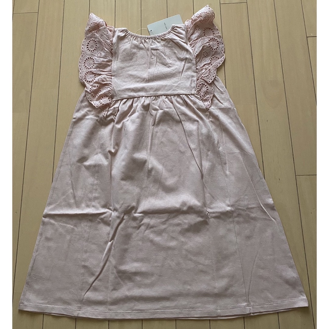 petit main(プティマイン)のプティマイン レースフリルカットワンピース 130 キッズ/ベビー/マタニティのキッズ服女の子用(90cm~)(ワンピース)の商品写真