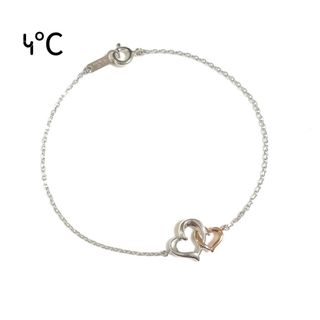 ポンパドー ビター ほぼ未使用 極美品 4℃ ブレスレット ダイヤ K10