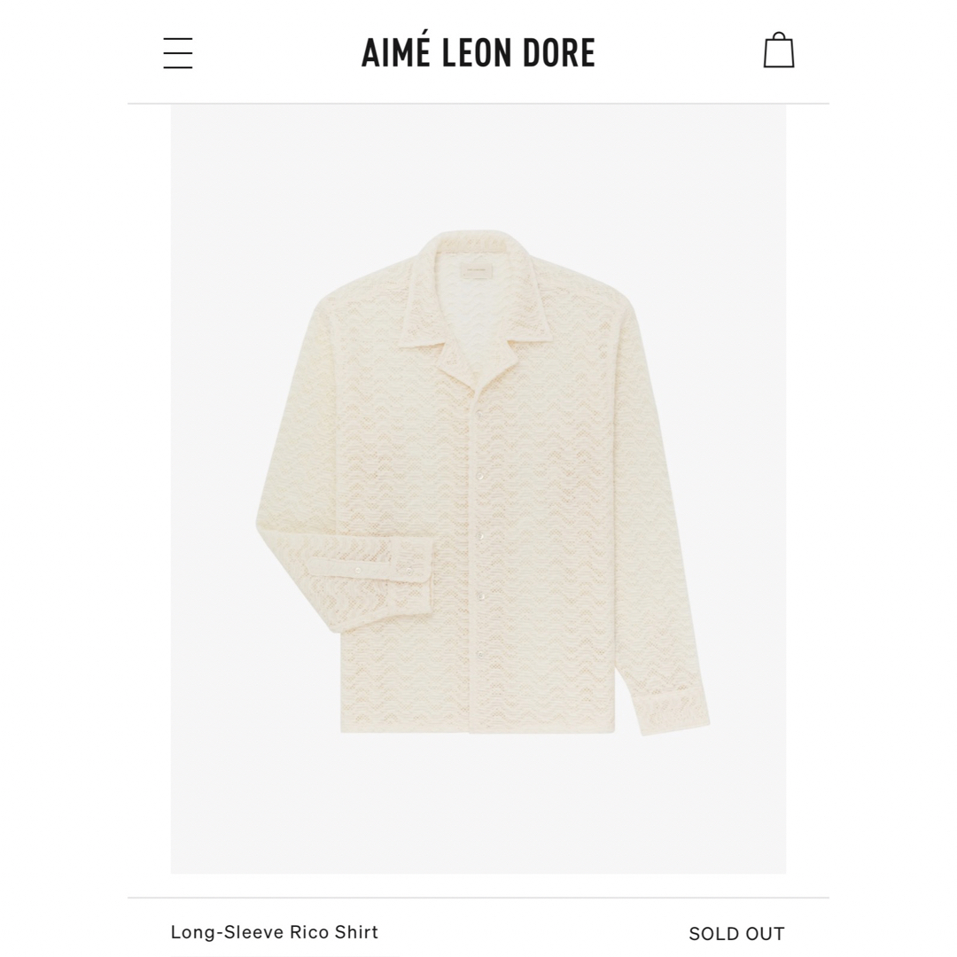 定価以下 aime leon dore Rico Shirt エメレオンドレS