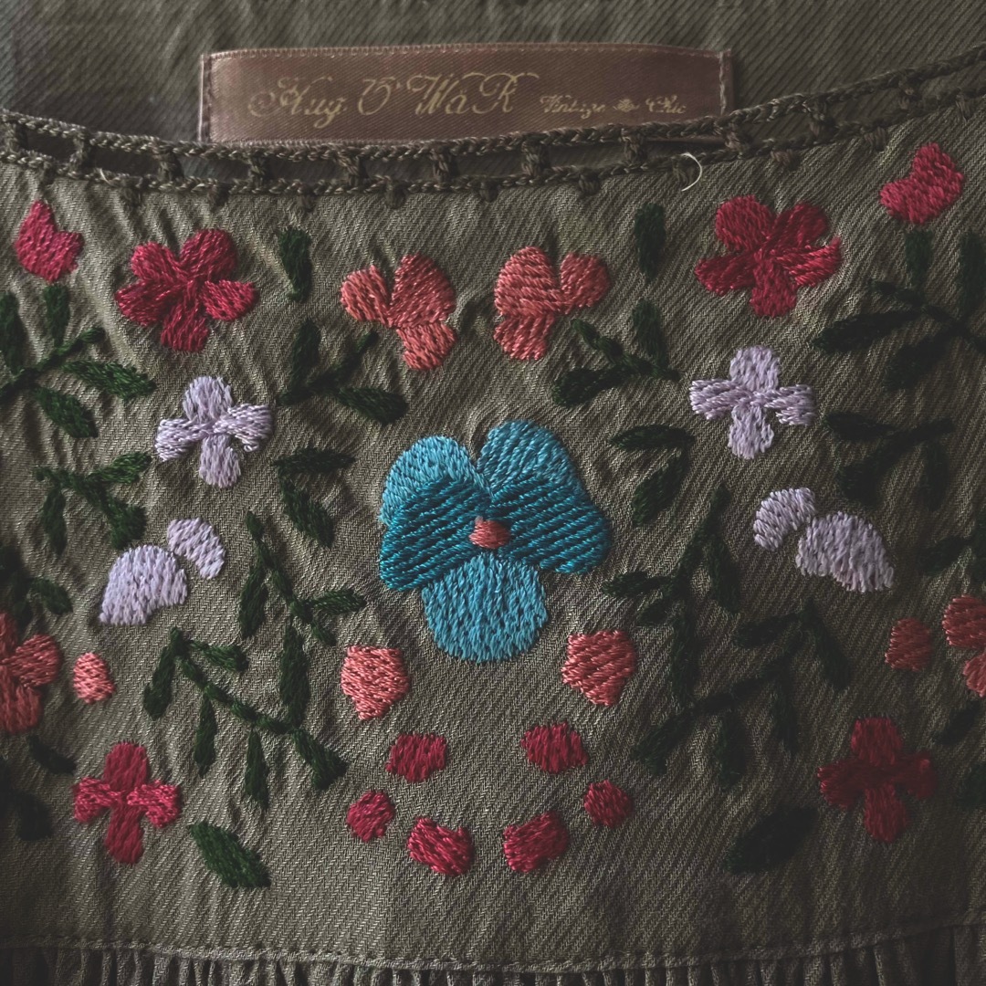 Hug O War - 【専用】ハグオーワー フォークロア刺繍ワンピース Hug O War - 【専用】ハグオーワー フォークロア刺繍ワンピース