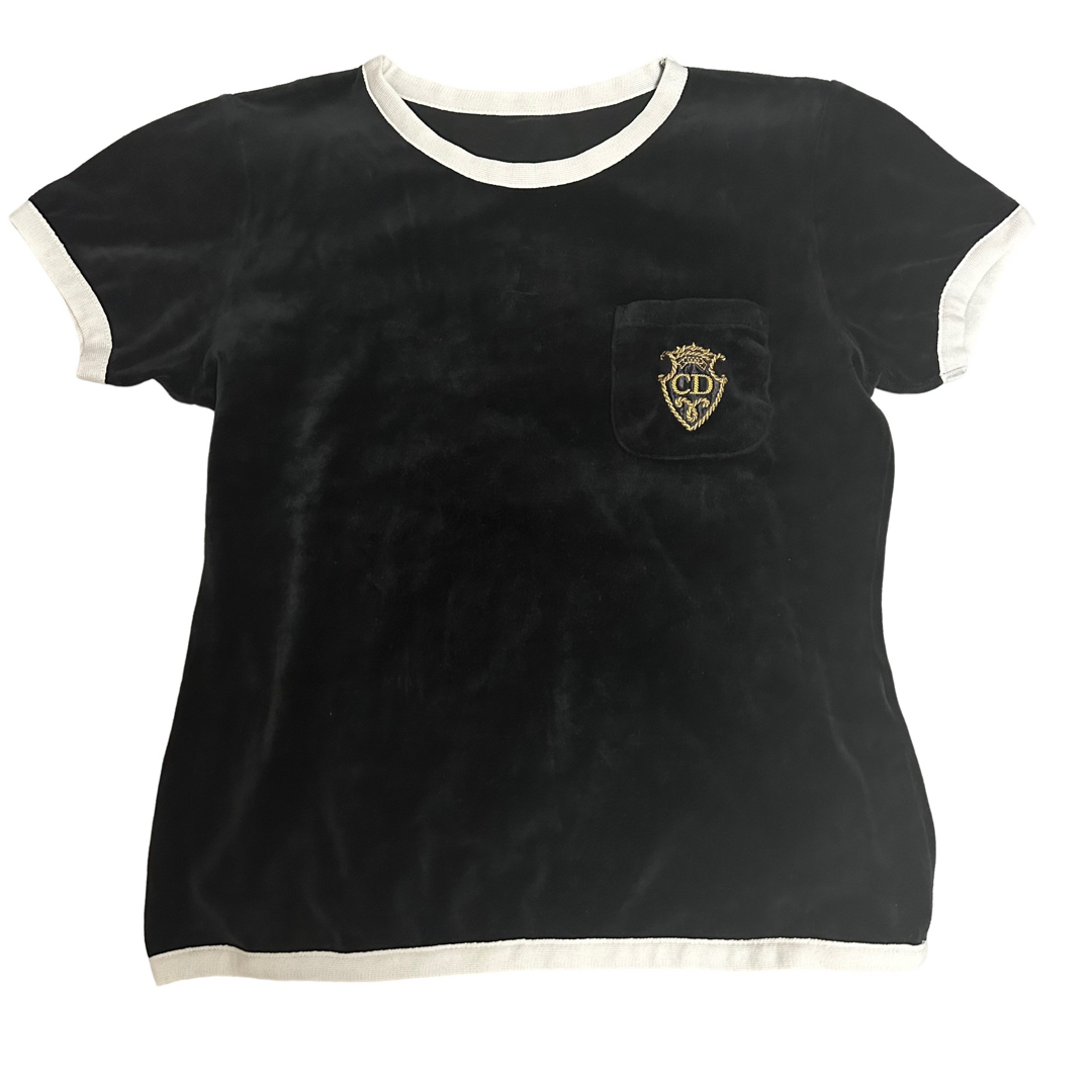 christian dior sports velvet logo Tee - Tシャツ(半袖/袖なし)