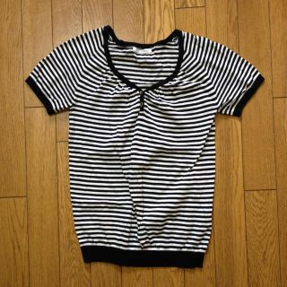 ルクールブラン(le.coeur blanc)のボーダーシャツ(Tシャツ(半袖/袖なし))