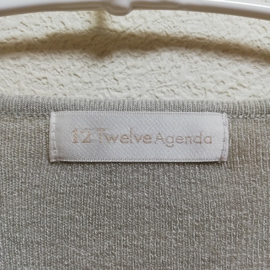 12Twelve Agenda - 12TwelveAgenda アシメネック５分袖ニットプル ...