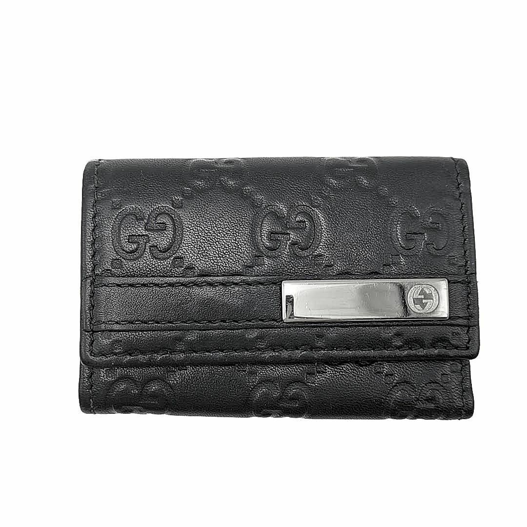 グッチ GUCCI 6連キーケース シマ レザー 03-23070413-