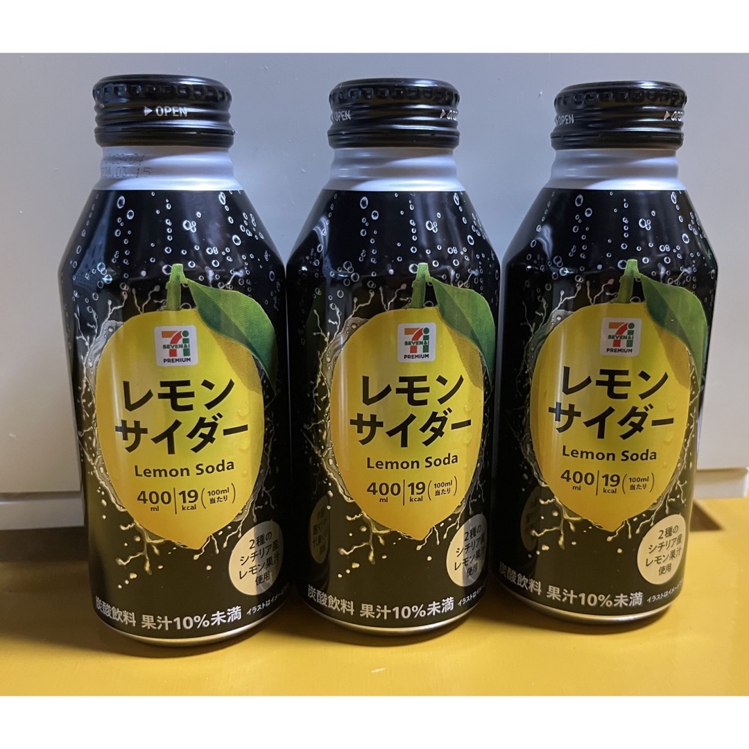 セブンイレブン レモンサイダー 炭酸飲料 ジュース 缶 400ml 3本 セブンイレブン レモンサイダー 炭酸飲料 ジュース 缶 400ml 3本