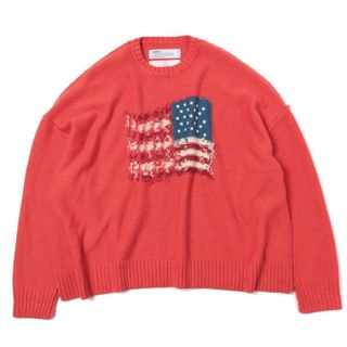 Dairiku Inside Out America Knit "RED"(ニット/セーター)