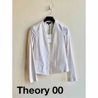 セオリー(theory)のセオリー　リネンノーカラージャケット00(ノーカラージャケット)