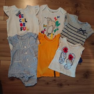 ベビーギャップ(babyGAP)のベビー 夏服 まとめ売り ベビーギャップ  サイズ80(ロンパース)