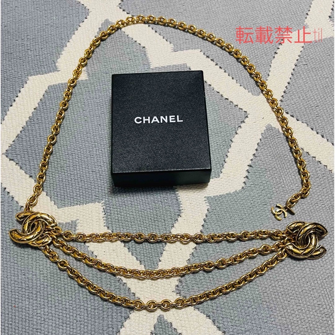 CHANEL - 美品 CHANEL ヴィンテージ チェーンベルト 3連デザイン ココ ...