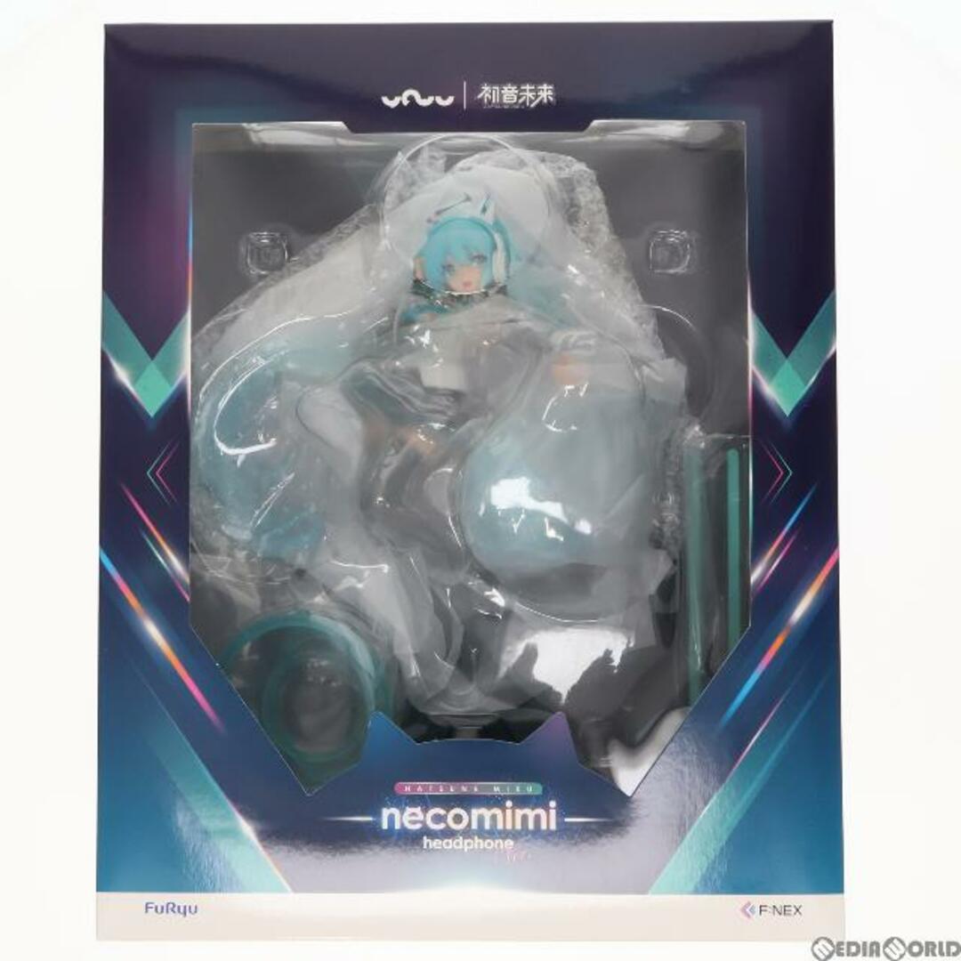 F:NEX限定 初音ミク 猫耳ヘッドフォンVer. キャラクター・ボーカル・シリーズ01 初音ミク 1/7 完成品 フィギュア(AMU-FNX228) フリュー