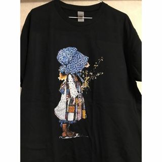 Tシャツ　L　ホリー ホビー　holly hobbie 昭和レトロ(Tシャツ(半袖/袖なし))