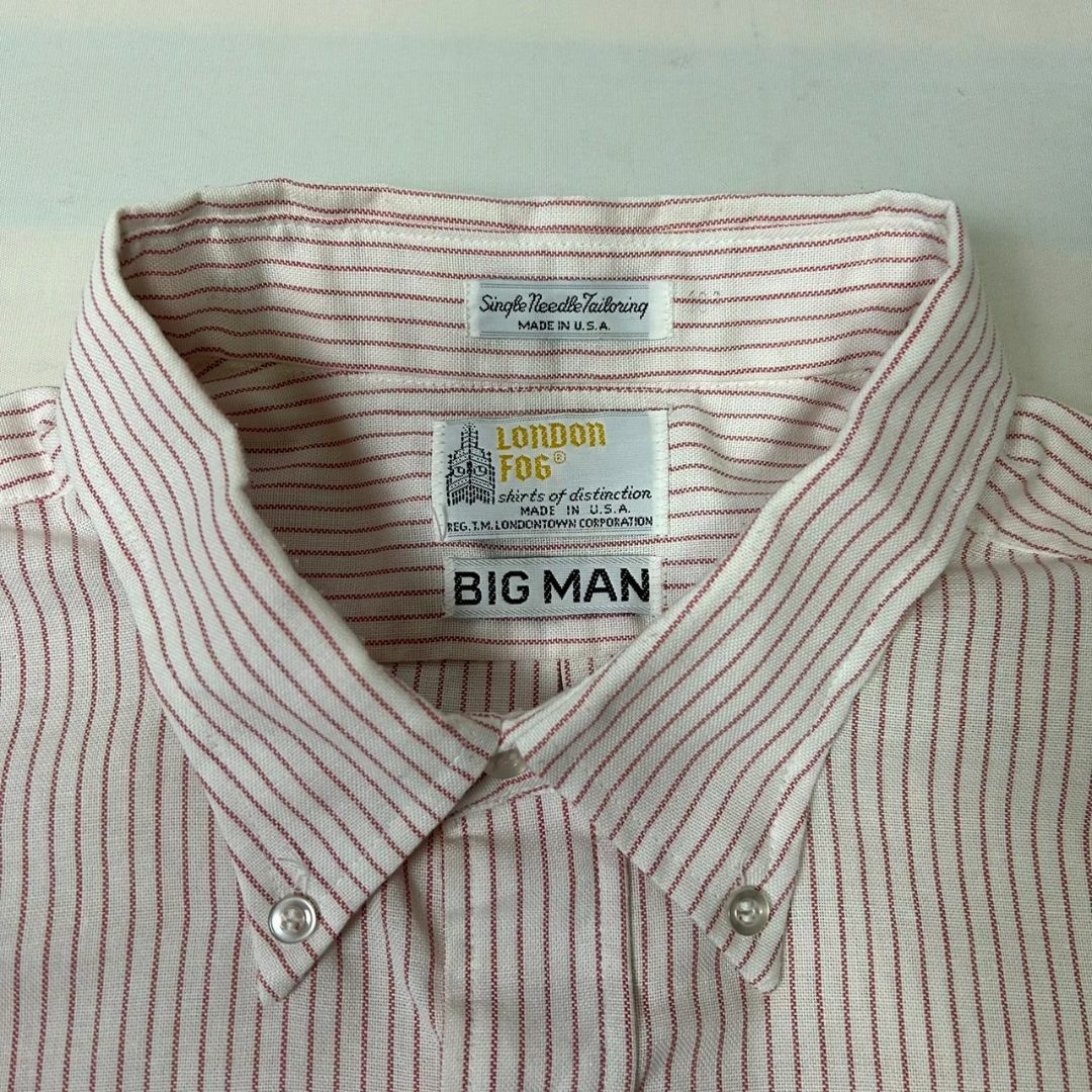 LONDONFOG(ロンドンフォグ)のUSA製 LONDON FOG BIG MAN B.D ビッグシャツ XXL相当 メンズのトップス(シャツ)の商品写真