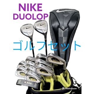 人気色 NIKE、DUNLOPゴルフセット ゴルフクラブ 14本、キャディバック