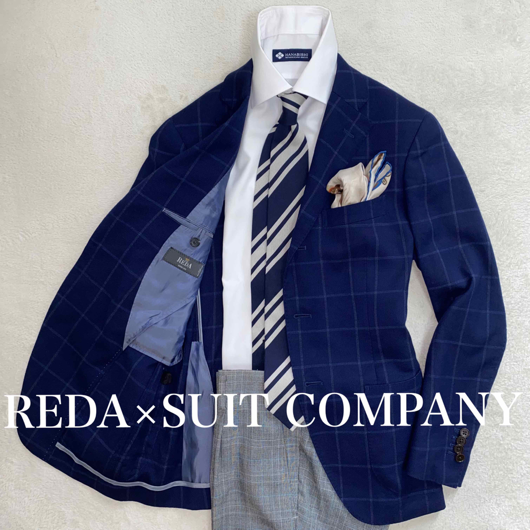 THE SUIT COMPANY(スーツカンパニー)のSUIT COMPANY×REDA イタリア生地使用　S位　英国風チェック　涼感 メンズのジャケット/アウター(テーラードジャケット)の商品写真