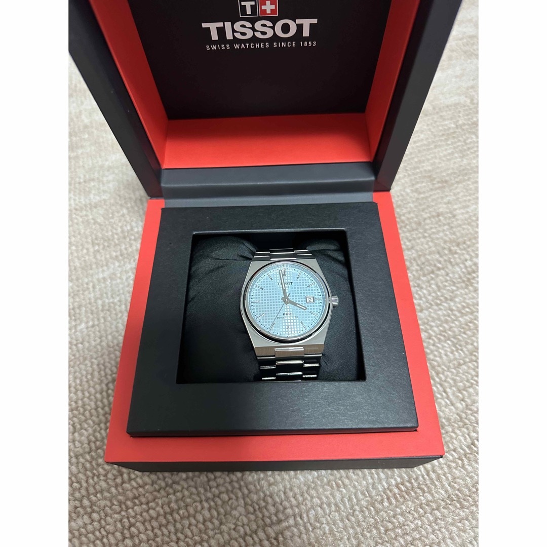 TISSOT PRX パワーマティック80 アイスブルー文字盤