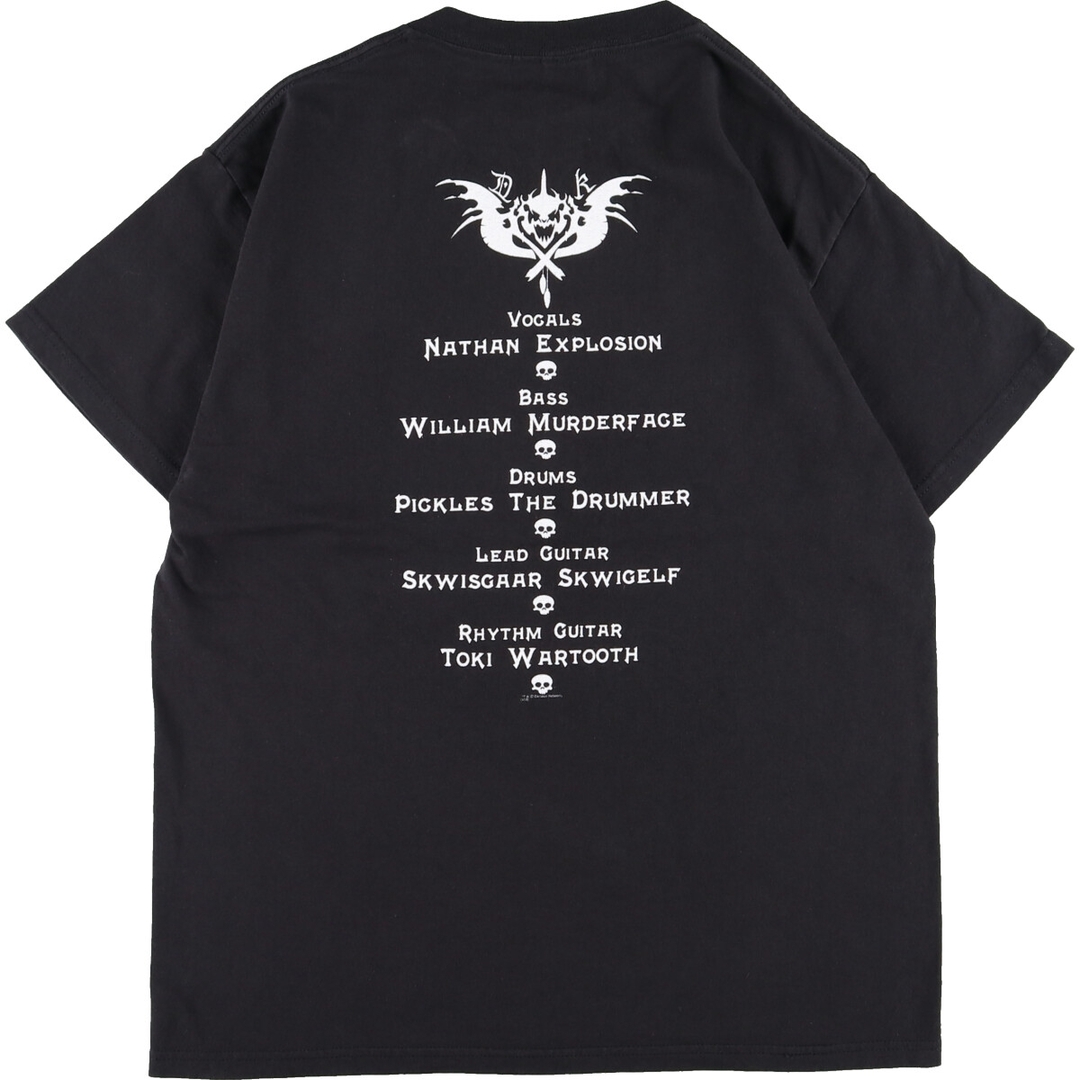 485cm肩幅デルタ DELTA DETHKLOK デスクロック 両面プリント バンドTシャツ バンT メンズM /eaa351883