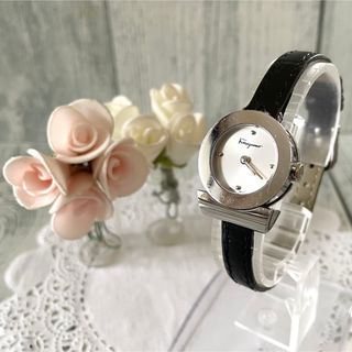 稼働品】Salvatore Ferragamo フェラガモ ガンチーニ 腕時計-