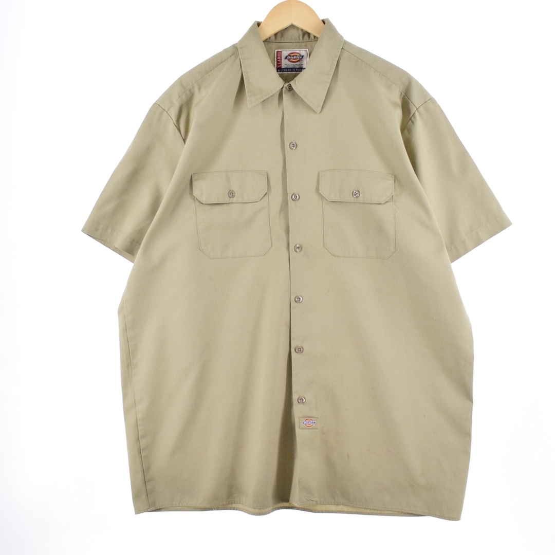 Dickies(ディッキーズ)の古着 ディッキーズ Dickies 半袖 ワークシャツ メンズXL /eaa351171 メンズのトップス(シャツ)の商品写真