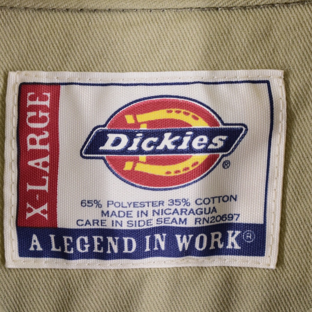 Dickies(ディッキーズ)の古着 ディッキーズ Dickies 半袖 ワークシャツ メンズXL /eaa351171 メンズのトップス(シャツ)の商品写真