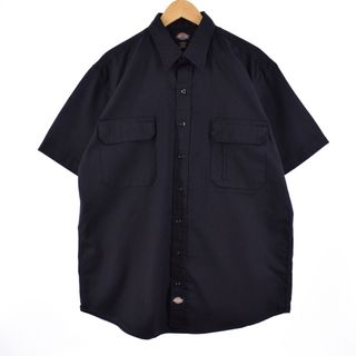 ディッキーズ(Dickies)の古着 ディッキーズ Dickies 半袖 ワークシャツ メンズL /eaa351173(シャツ)