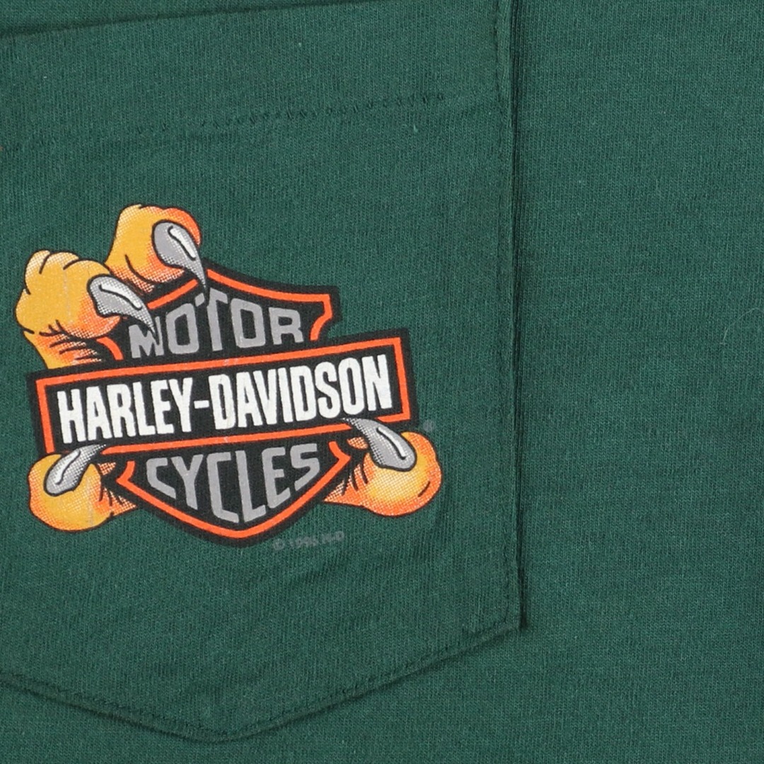 古着 90年代 ハーレーダビッドソン Harley-Davidson モーターサイクル バイクTシャツ USA製 メンズL ヴィンテージ  /eaa351220