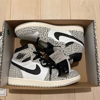 NIKE AJ1　ナイキ　エアジョーダン1　ホワイトセメント　27.5ｃｍ