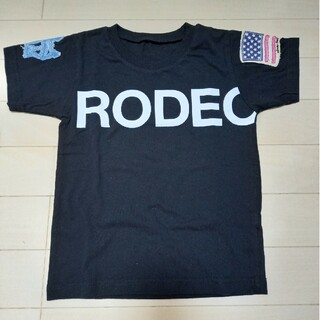 ロデオクラウンズ(RODEO CROWNS)のロデオクラウンズ　Tシャツ　ブラック　110(Tシャツ/カットソー)