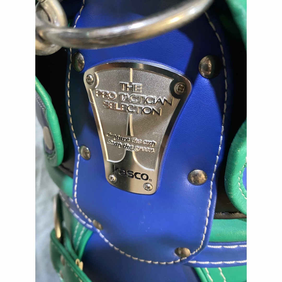 Kasco(キャスコ)の【希少品】KASCO ヴィンテージ　キャディバック　レザー　ビンテージ　レトロ スポーツ/アウトドアのゴルフ(バッグ)の商品写真