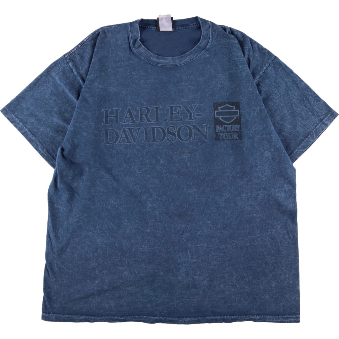 ハーレーダビッドソン Harley-Davidson 両面プリント モーターサイクル バイクTシャツ USA製 メンズXL /eaa367503