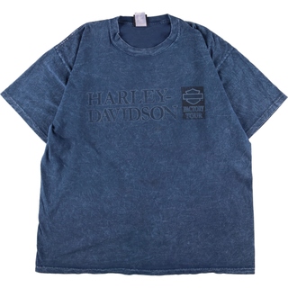 ハーレーダビッドソン Tシャツ・カットソー(メンズ)（ブルー・ネイビー 