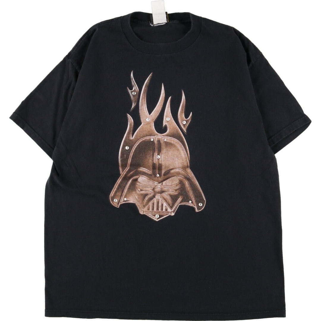 プリントワンポイント生産国STAR WARS スターウォーズ ダースベイダー 映画 ムービーTシャツ メンズL /eaa351579