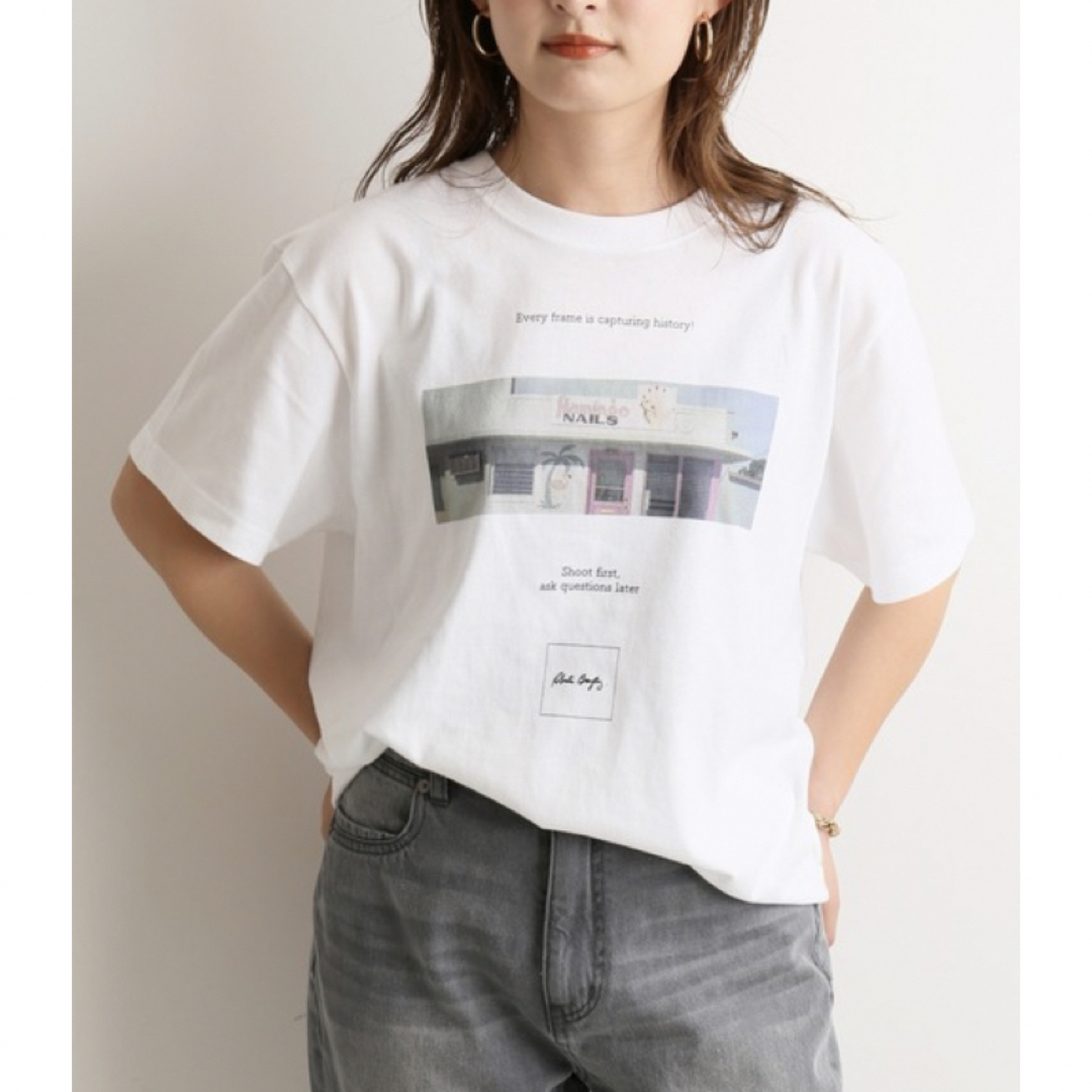 SLOBE IENA(スローブイエナ)のSLOBE IENA  フォトＴ レディースのトップス(Tシャツ(半袖/袖なし))の商品写真