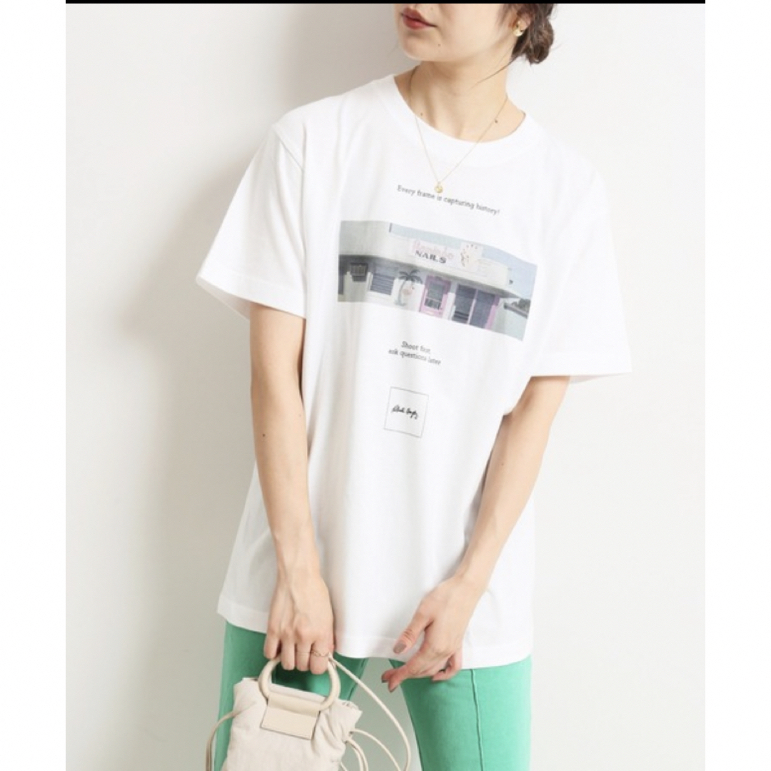 SLOBE IENA(スローブイエナ)のSLOBE IENA  フォトＴ レディースのトップス(Tシャツ(半袖/袖なし))の商品写真