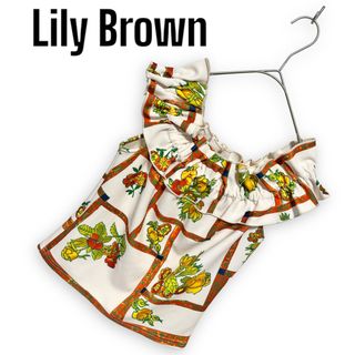 リリーブラウン(Lily Brown)の532. Lily Brown フラワープリントオフショルブラウス(シャツ/ブラウス(半袖/袖なし))